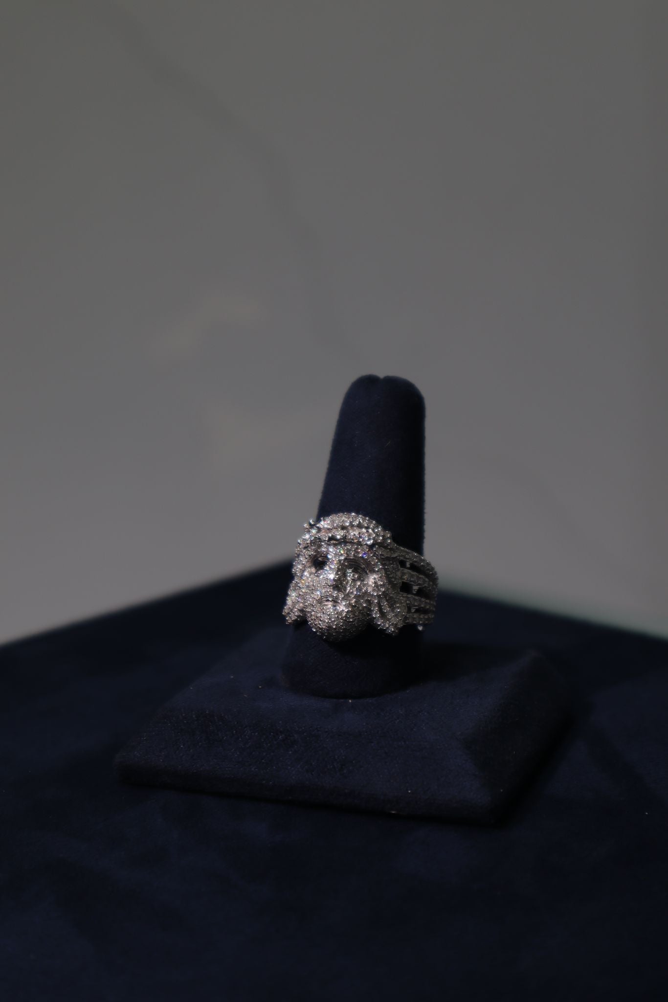 Jesus Face Moisannite Ring