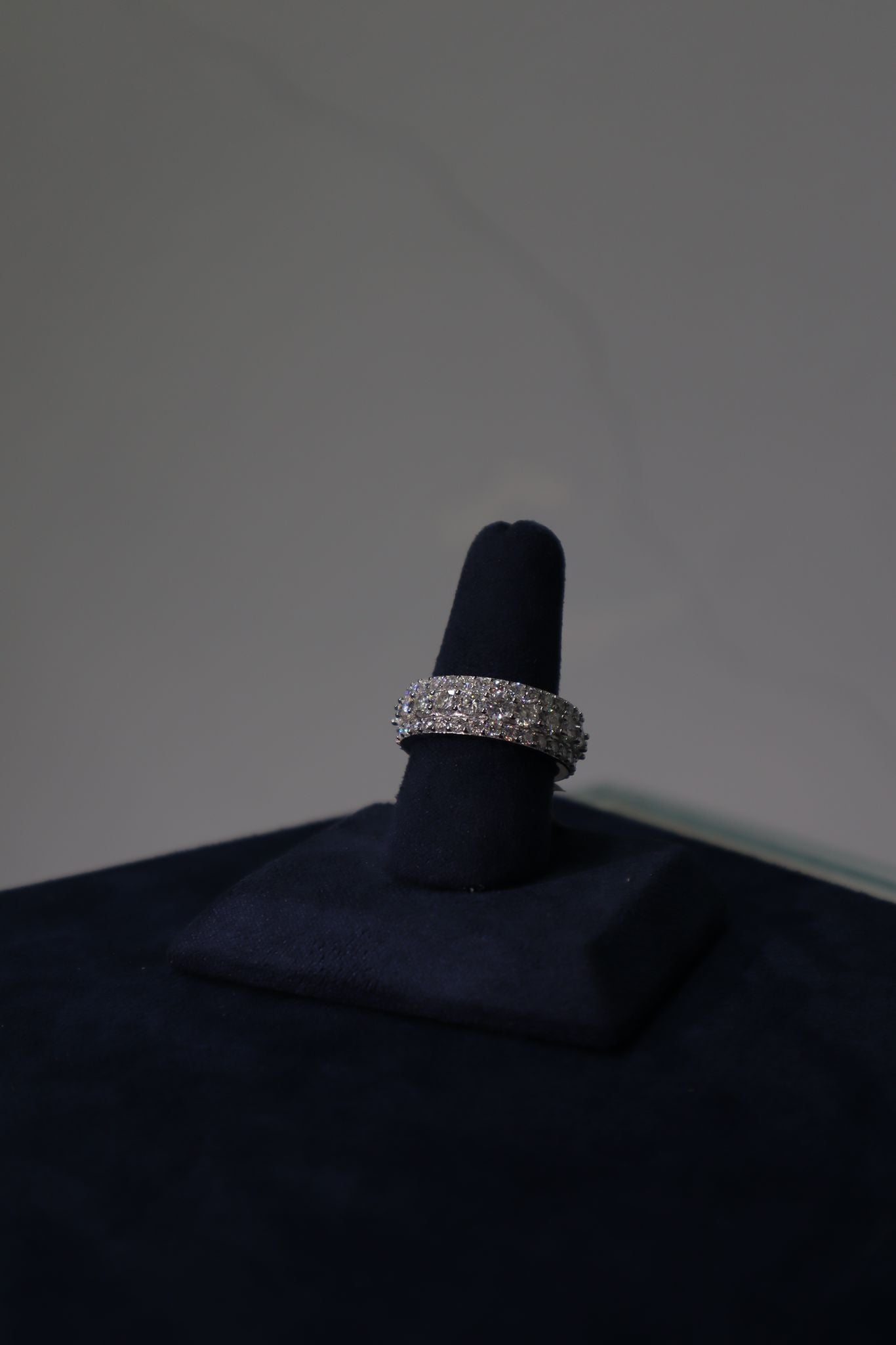 Full Diamond Moissanite Ring