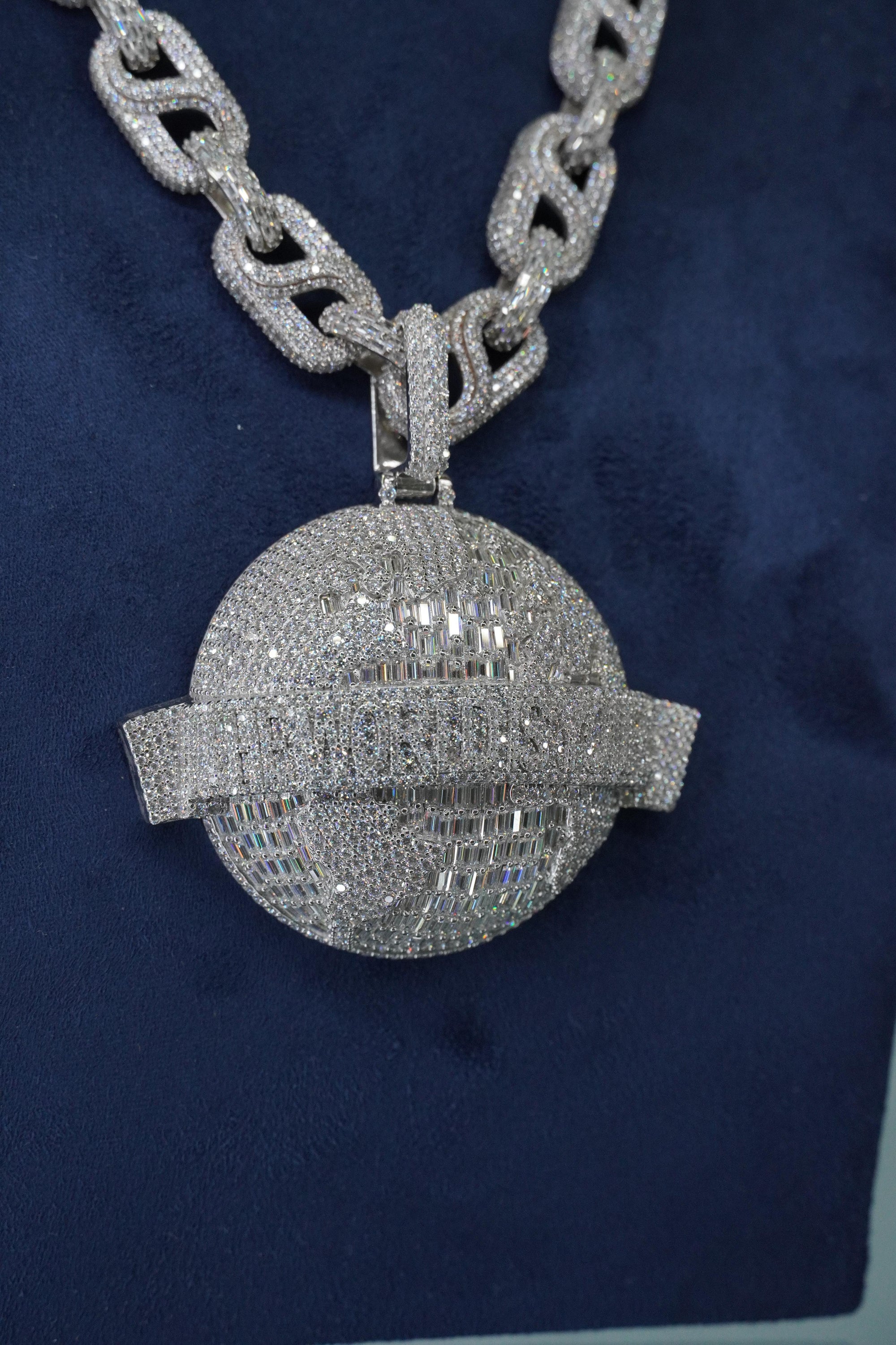 The World is Yours Moissanite Pendant