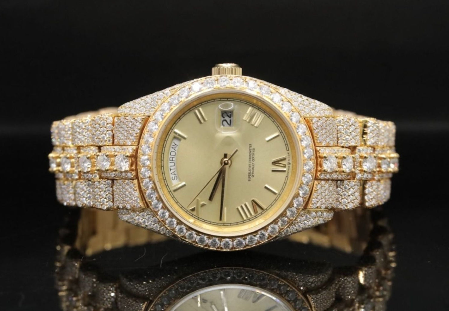 Moissanite Watch 45