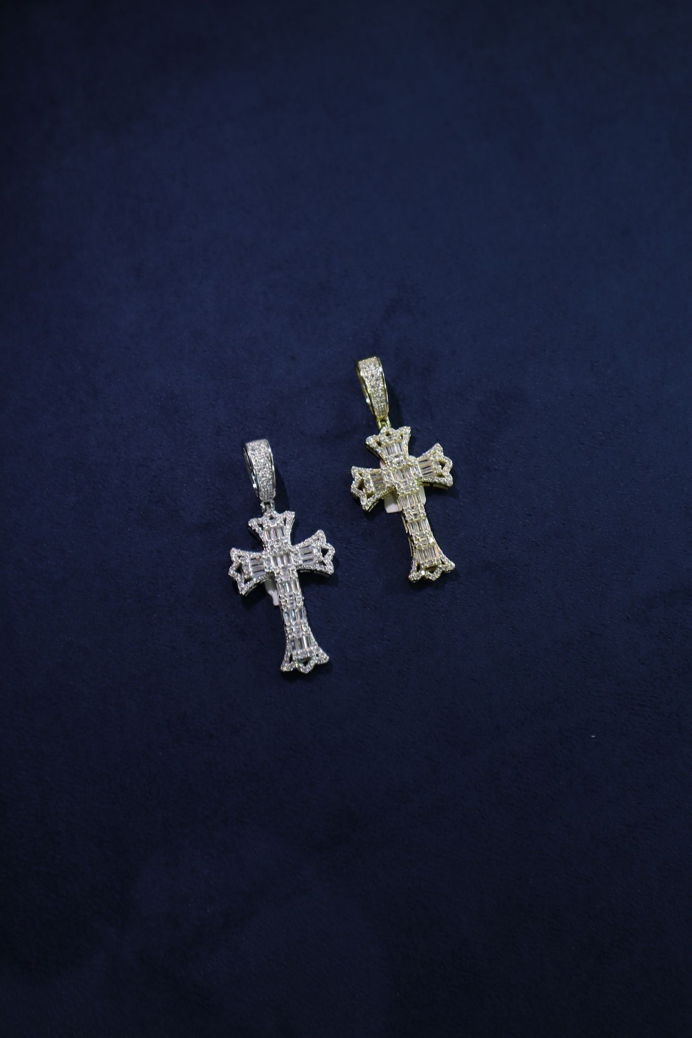 Baguette Cross Pendant