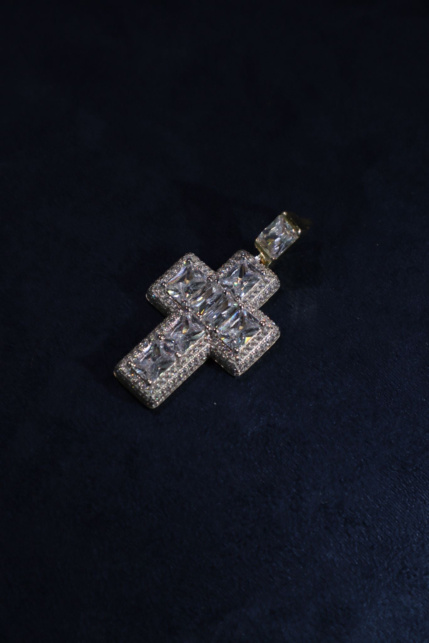 Big Diamond Cross Pendant