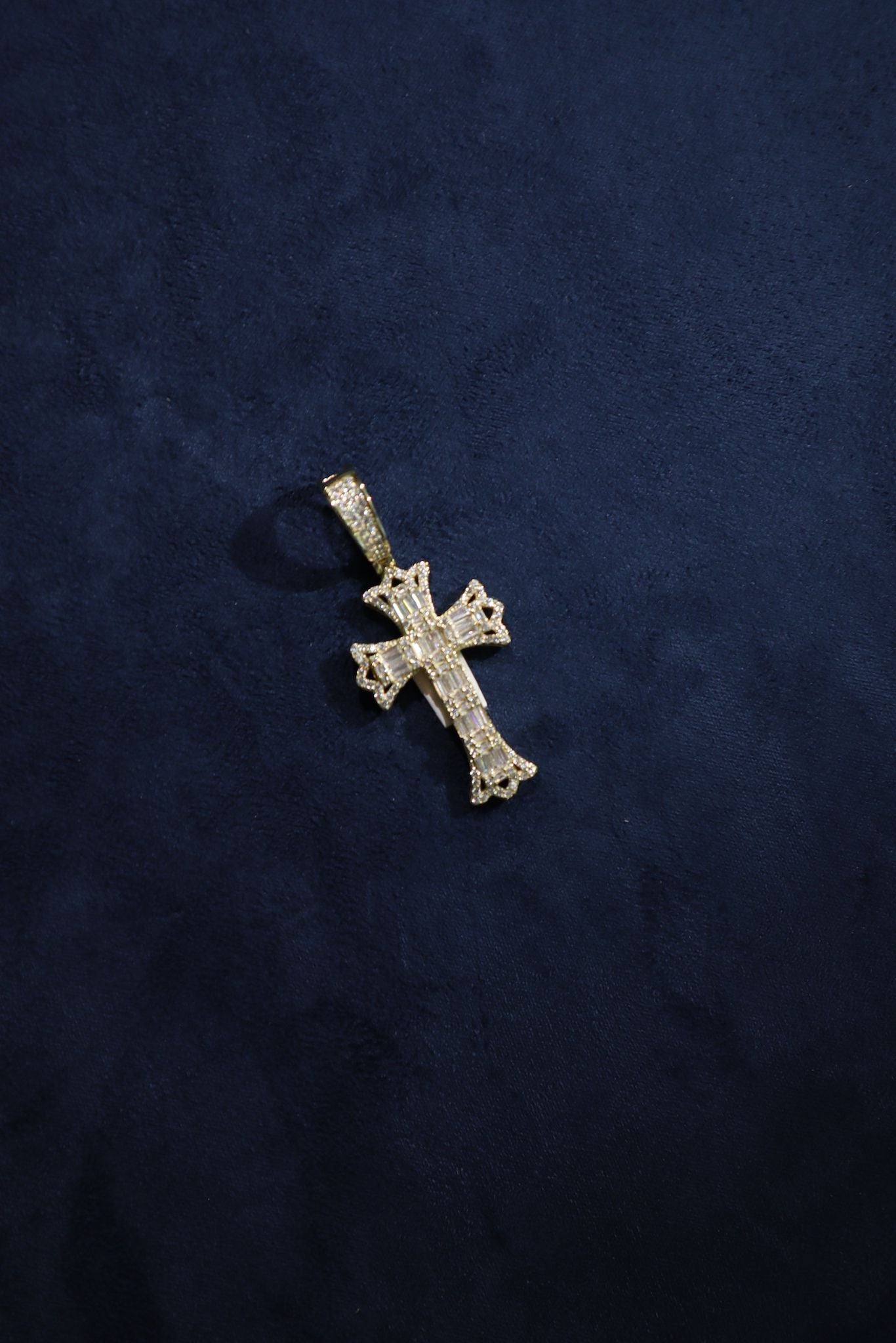 Baguette Cross Pendant