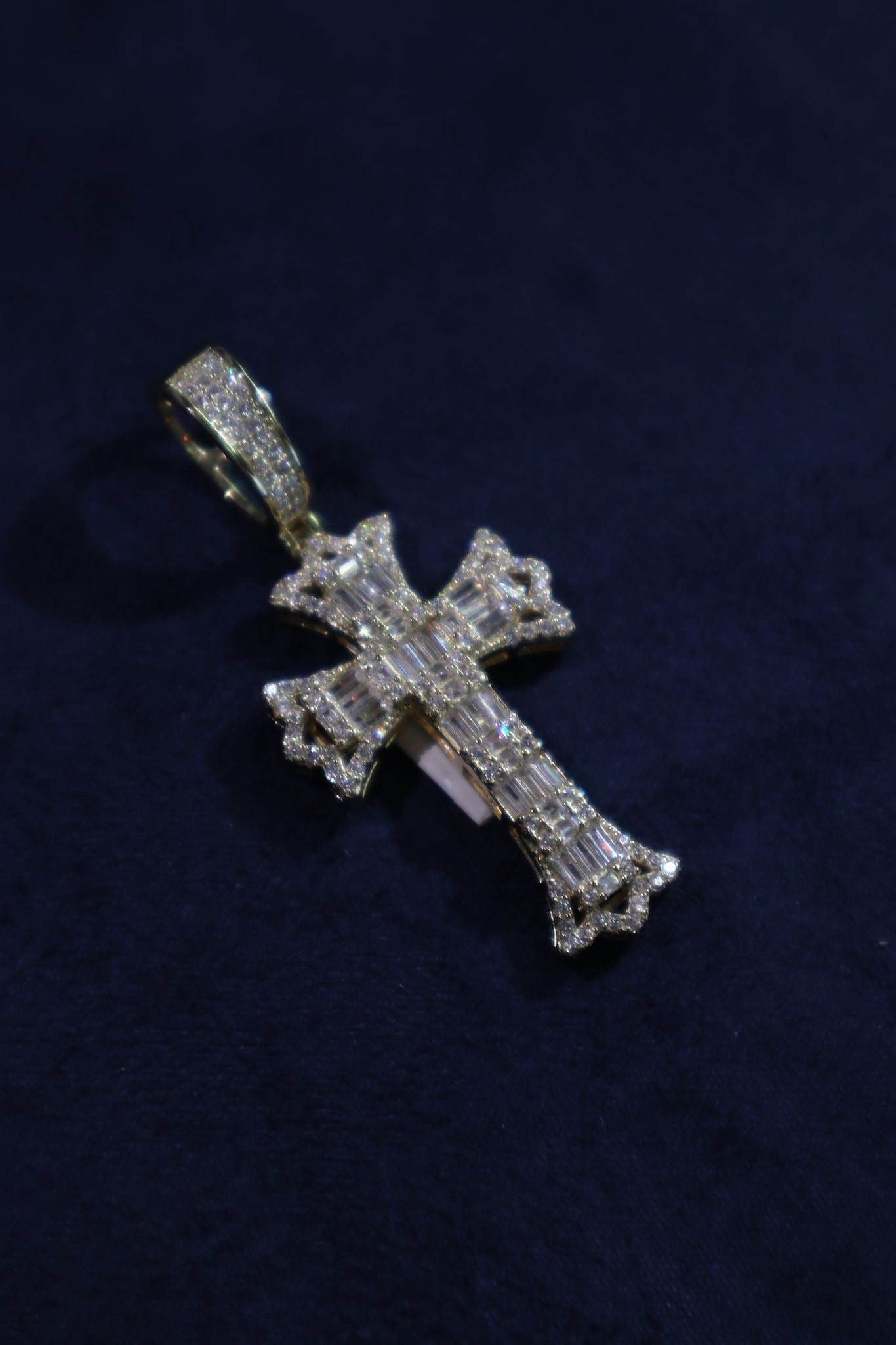 Baguette Cross Pendant