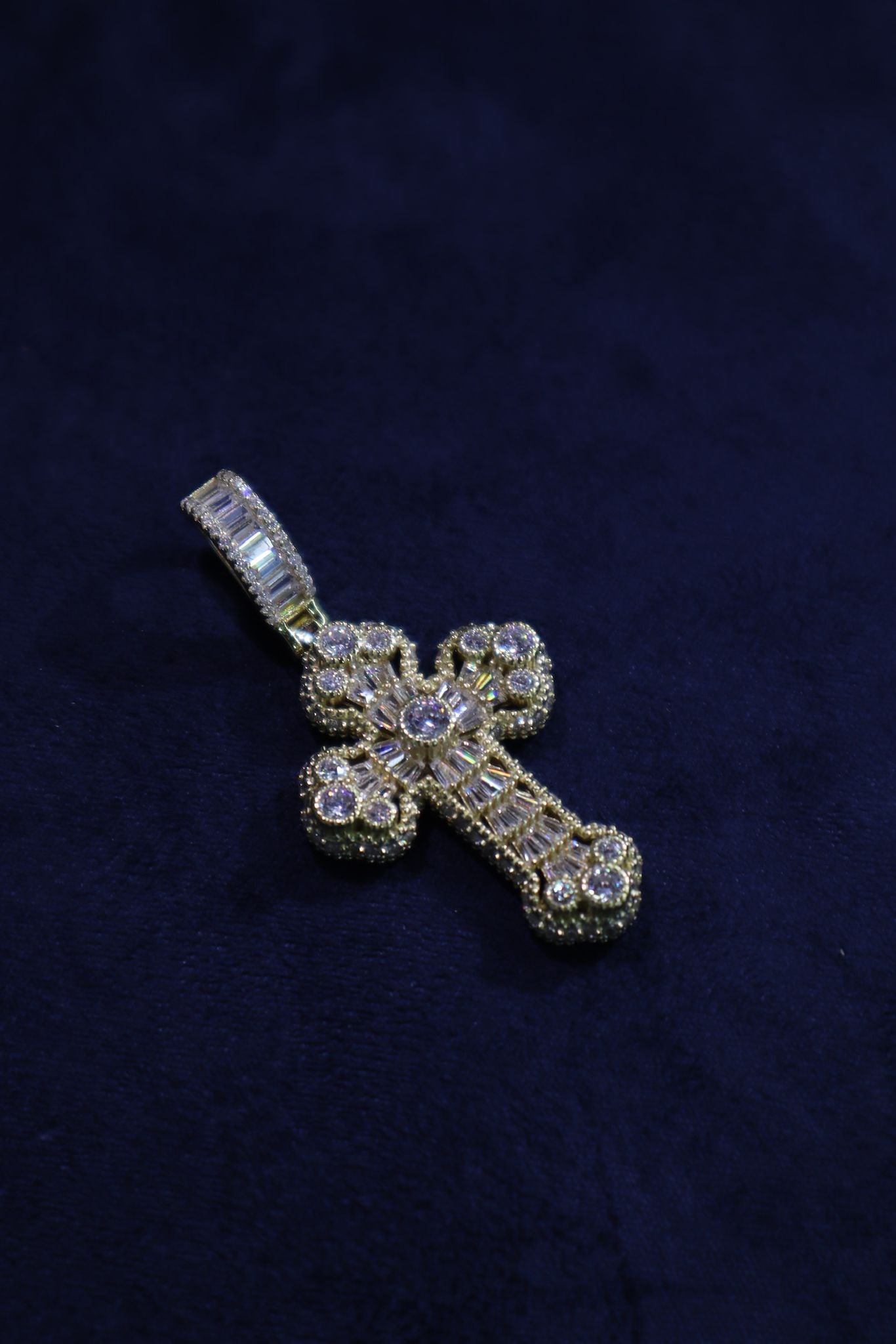 Curved Cross Pendant