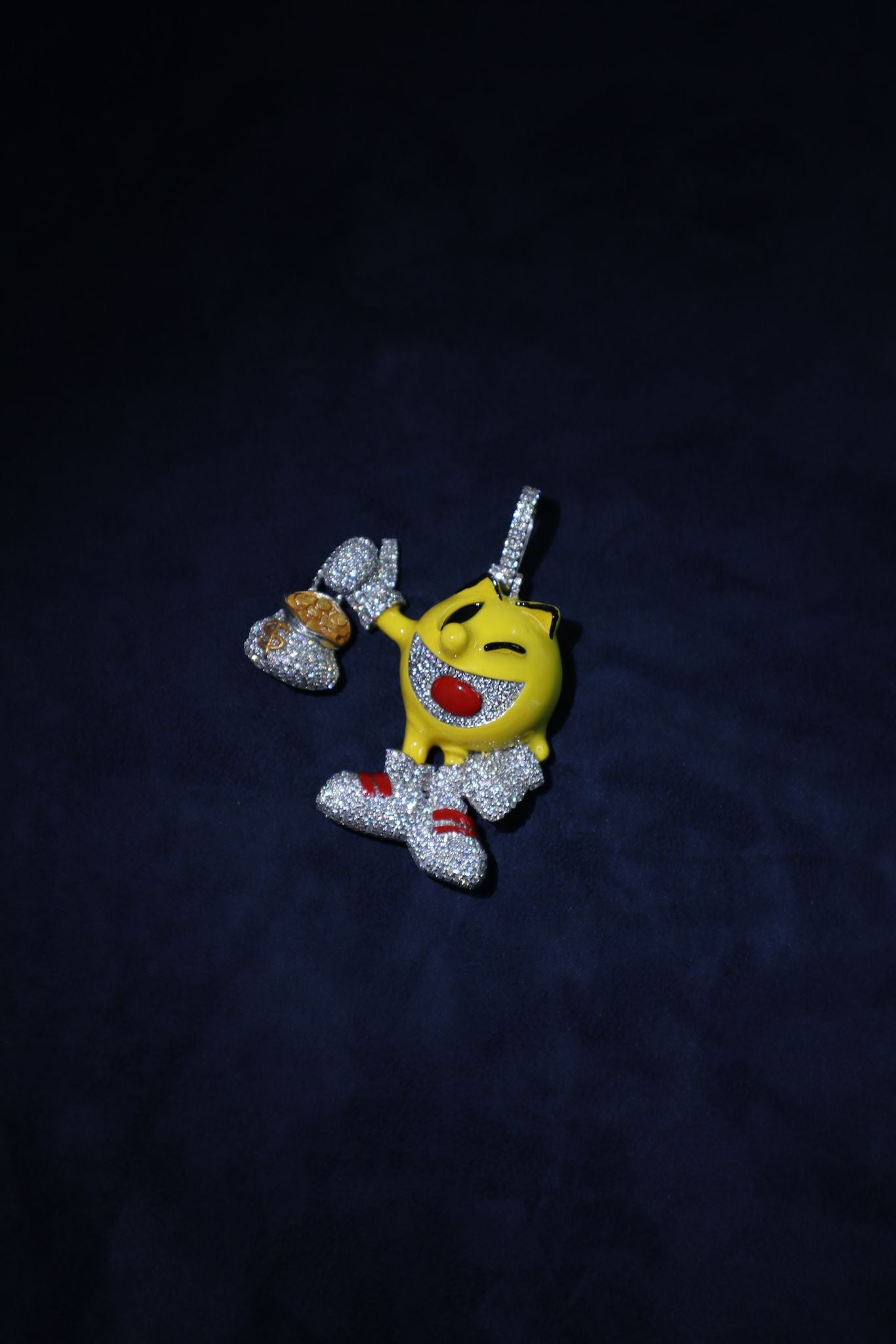 Pac-Man Collector Moissanite Pendant