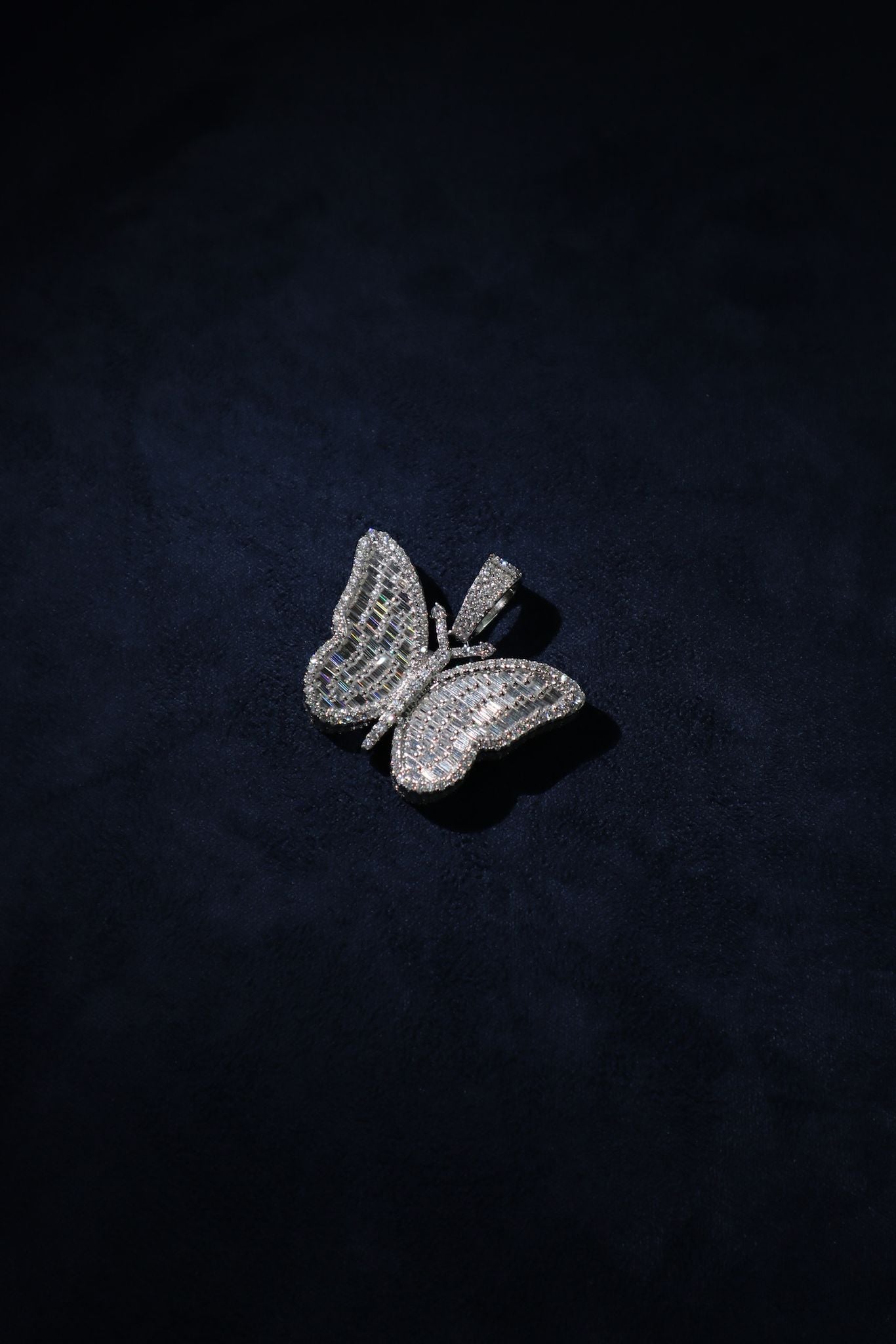 Moisannite Butterfly Pendant