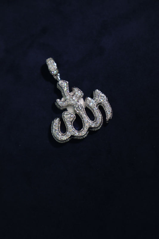 Allah Pendant Moissanite