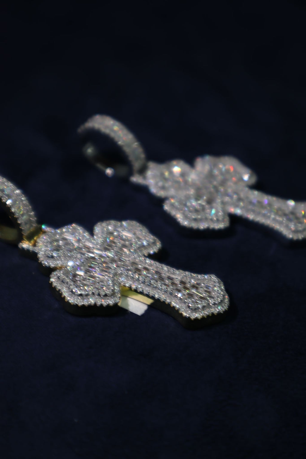 Gothic Cross Moissanite Pendant