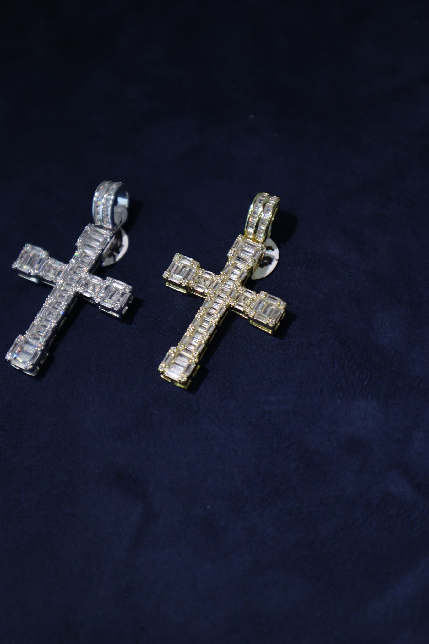 Baguette Cross Pendant