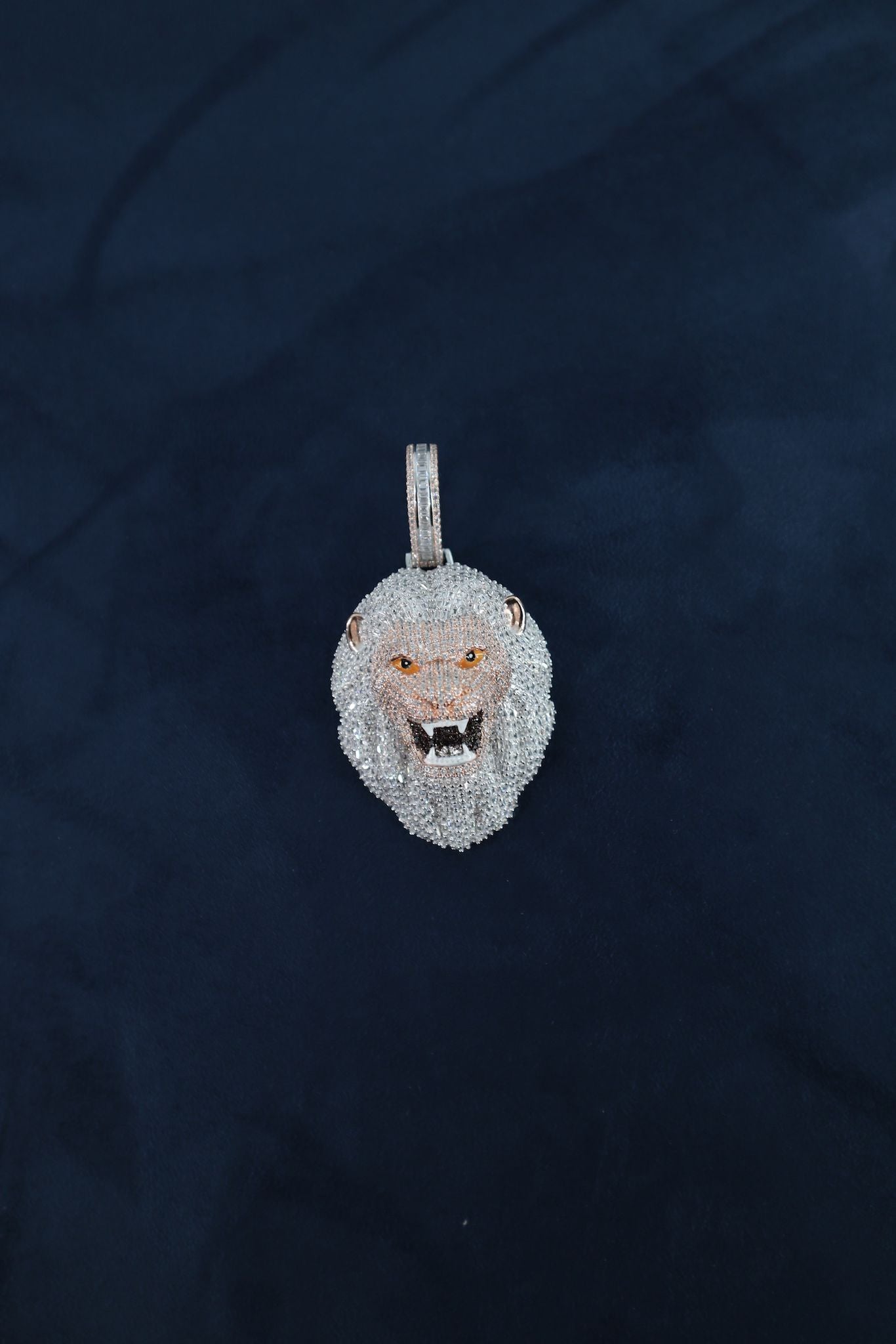 Lion Moissanite Pendant