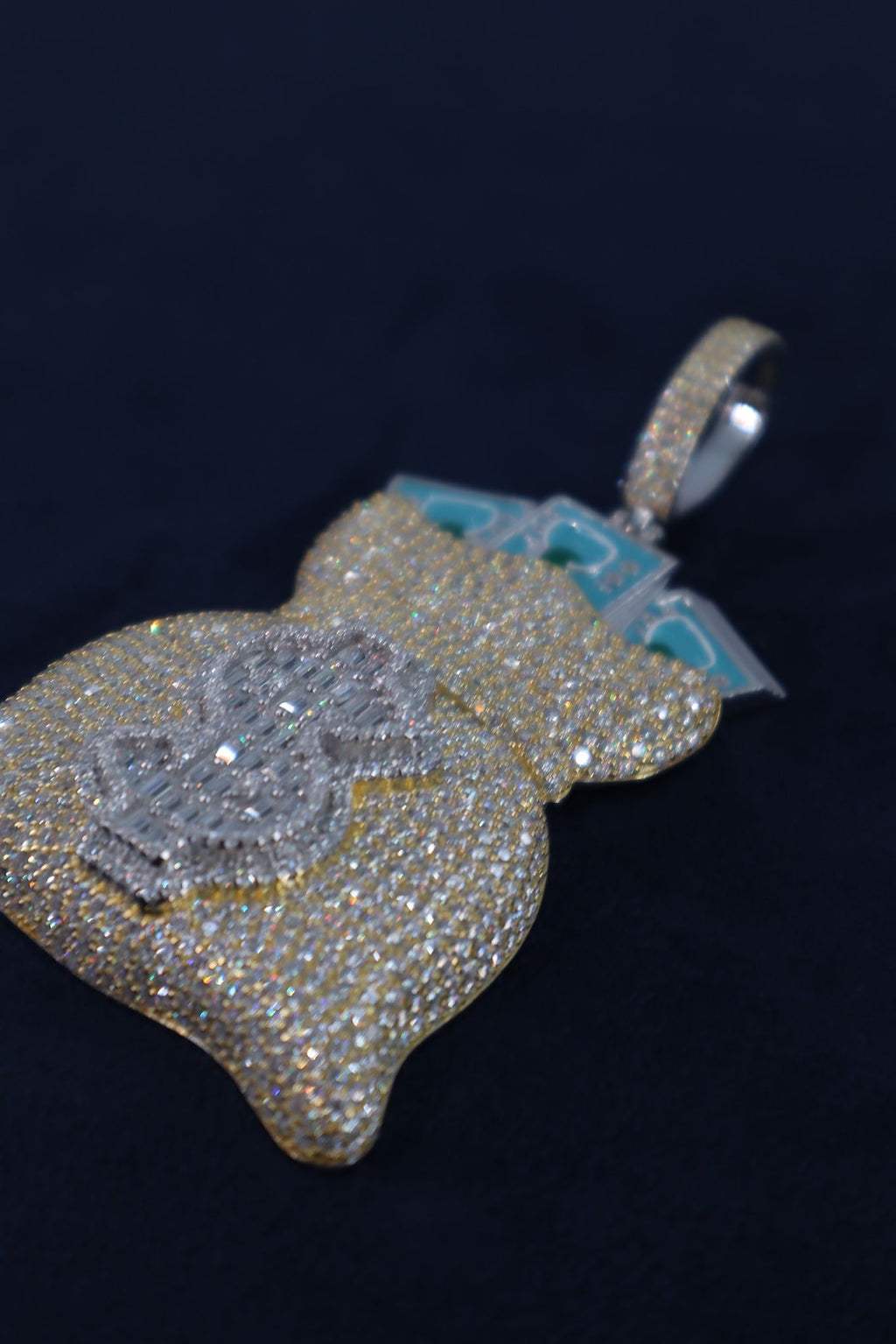Go Make Money! Moissanite Pendant