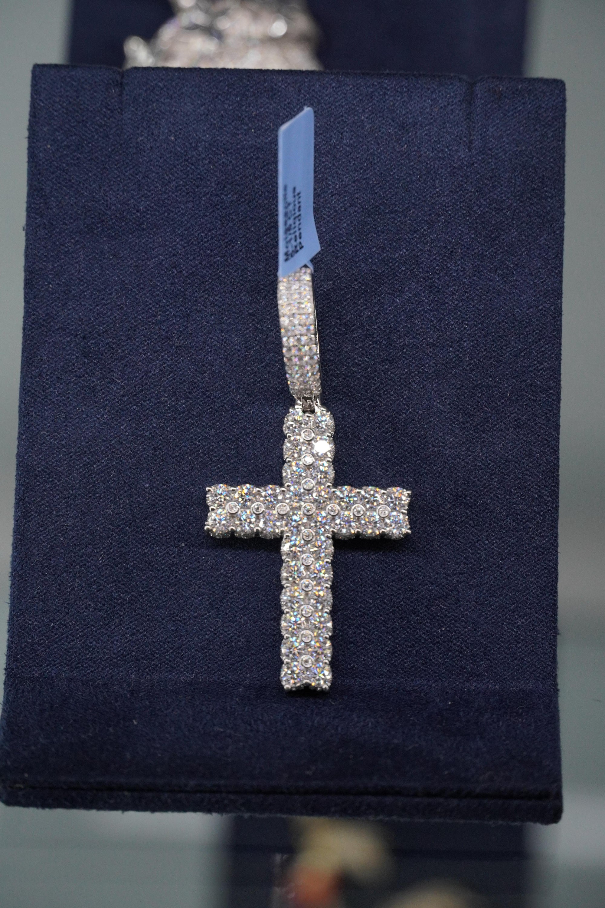 Moissanite Cross Pendant