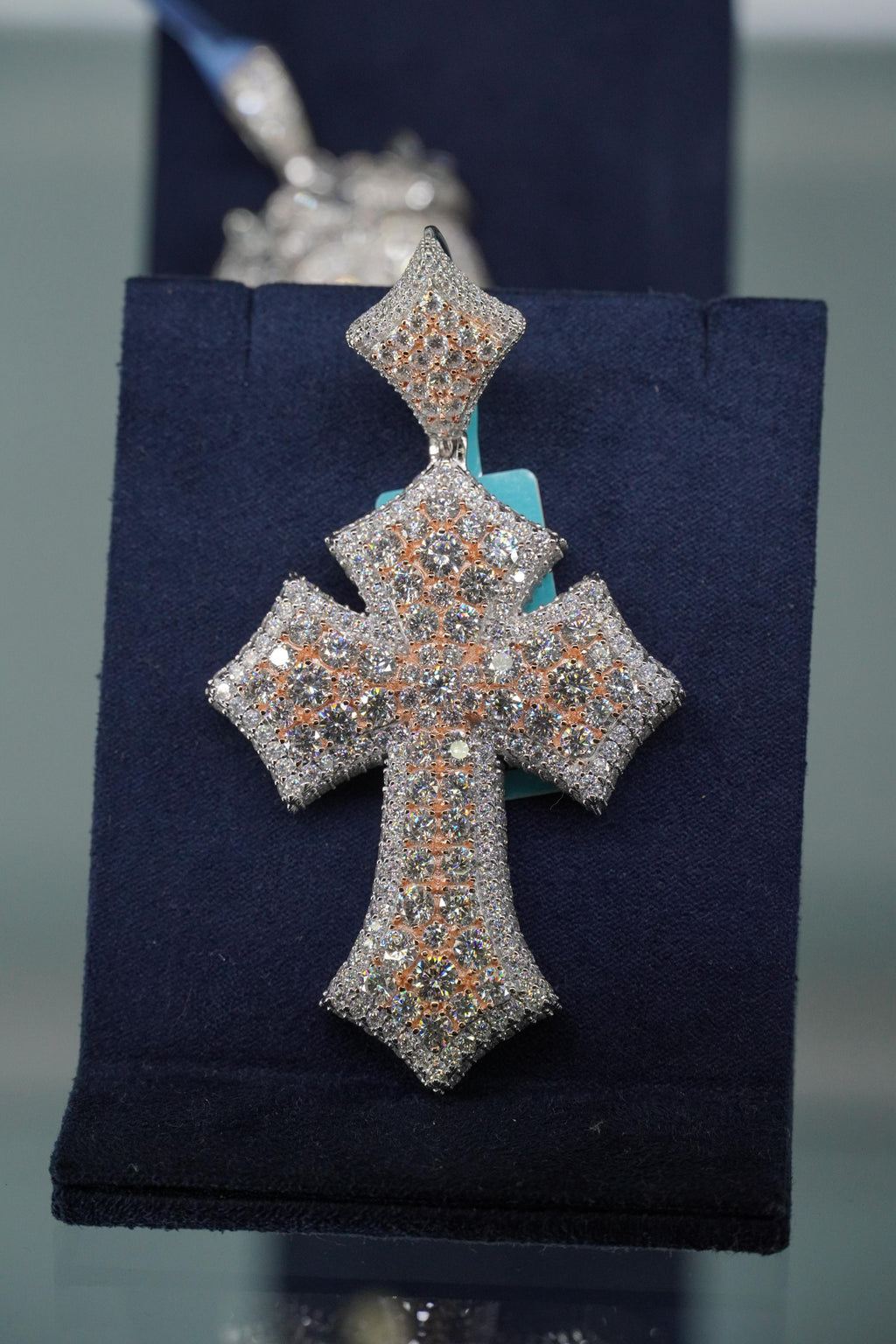 Bling Big Cross Moissanite Pendant